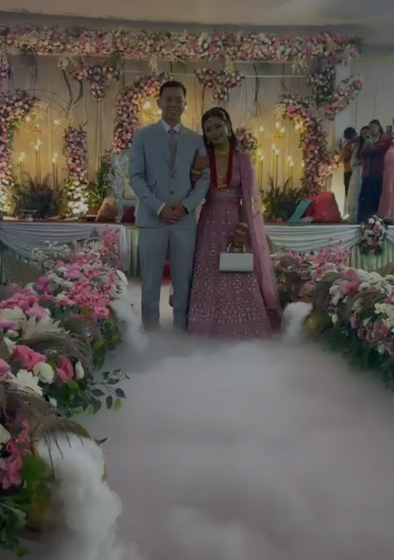 Grand Reception Entry with Smoke Effect